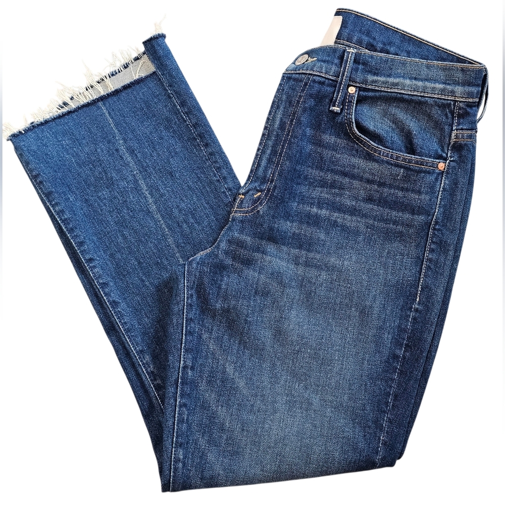 MOTHER Superior The Insider Crop Step Fray, Bad Reputationsn Size 30 - Picture 3 of 13
